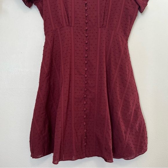 Madewell Button Front Swing Dress in Swiss Dot - Picture 8 of 16